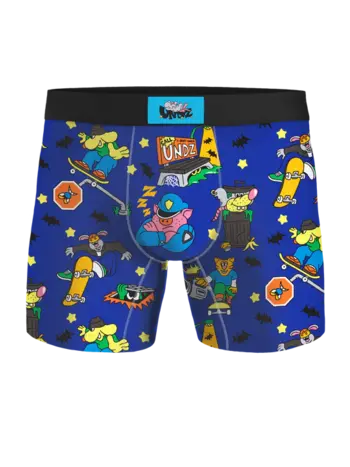 Undz HOMMES CLASSIC BOXER NIGHT SKATER BLUE