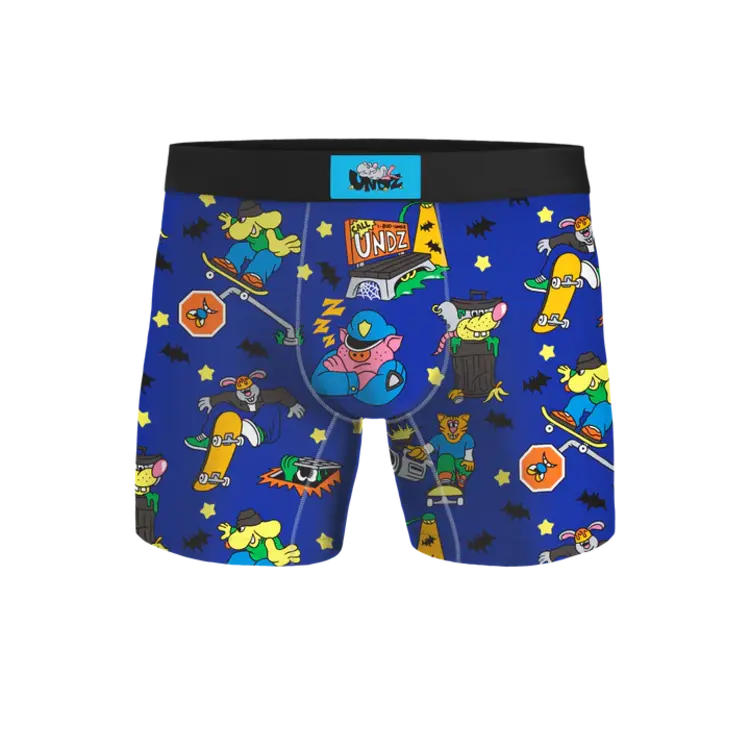 Undz HOMMES CLASSIC BOXER NIGHT SKATER BLUE