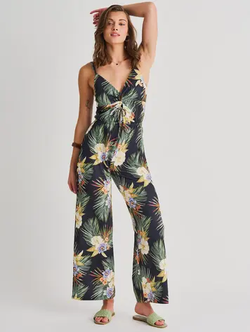 Everyday Sunday COVER-UP JUMPSUIT C.BLACK TIKI