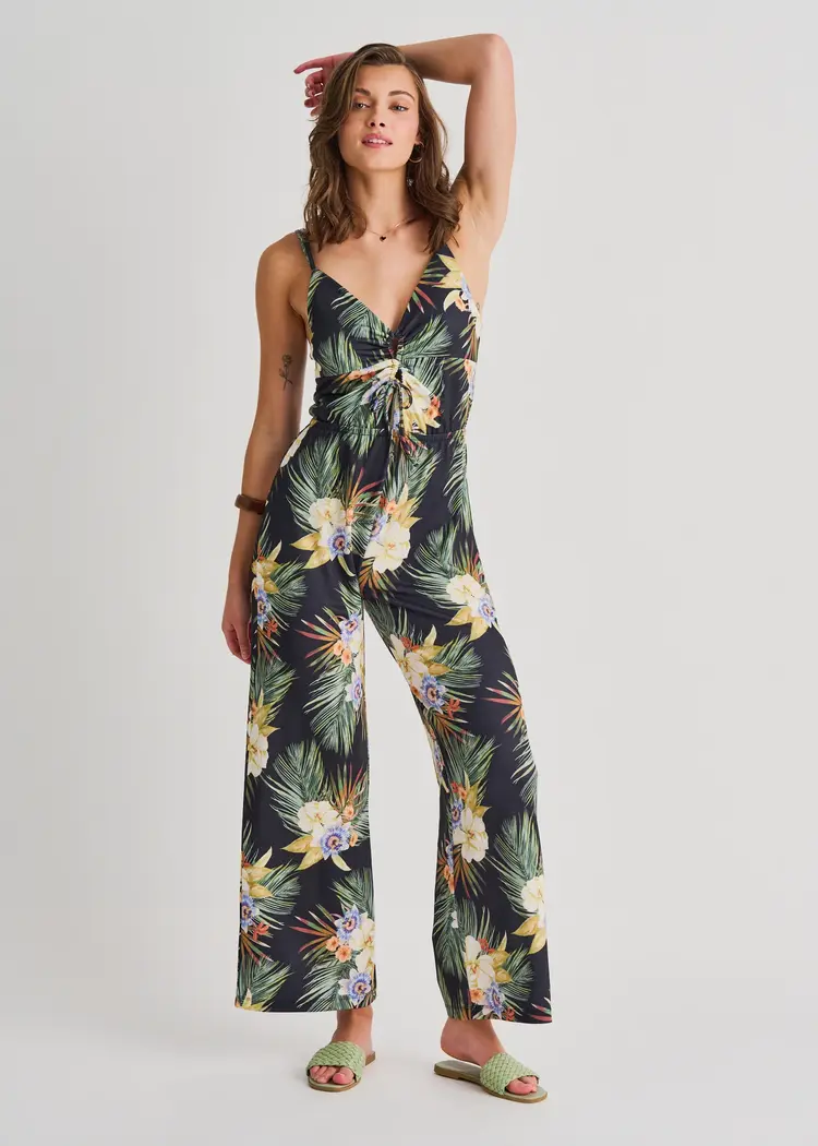 Everyday Sunday COVER-UP JUMPSUIT C.BLACK TIKI