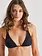 Everyday Sunday ADJUSTABLE DOUBLE STRAP TOP TRIANGLE BIKINI TOP BLACK