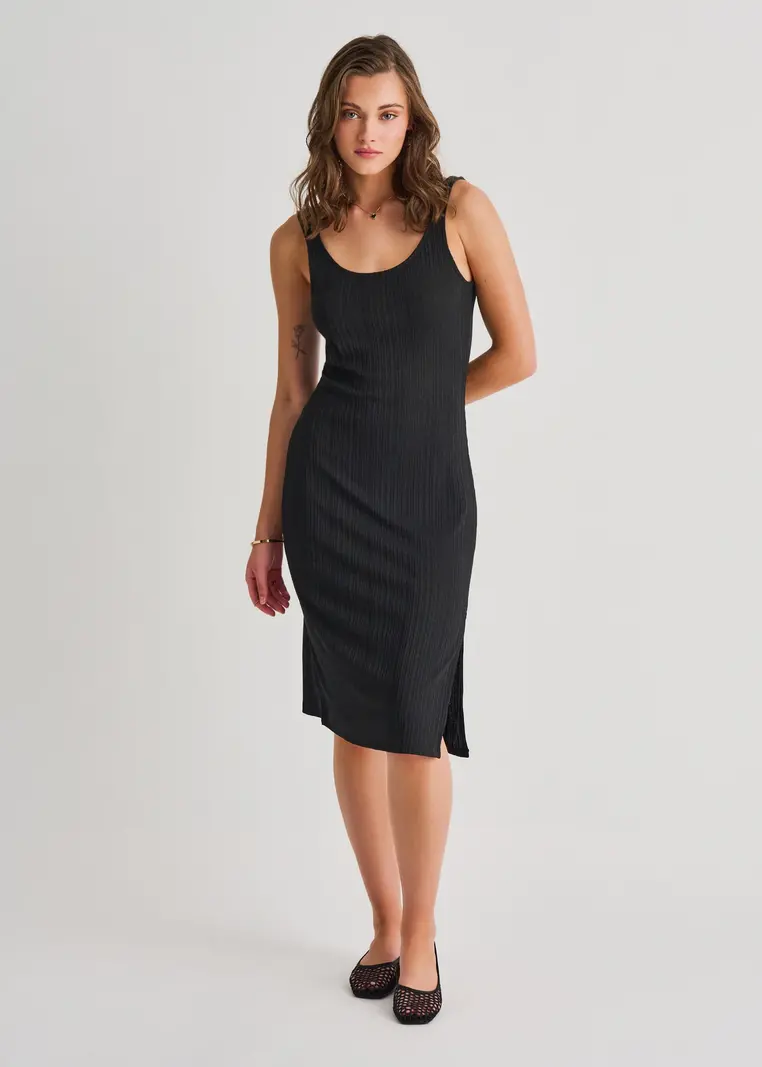 Everyday Sunday ROBE COUVRE-MAILLOT À DOS OUVERT BLACK