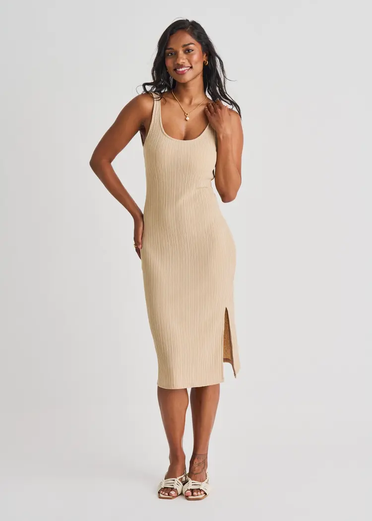 Everyday Sunday OPEN BACK COVER-UP DRESS WHEAT FIELD