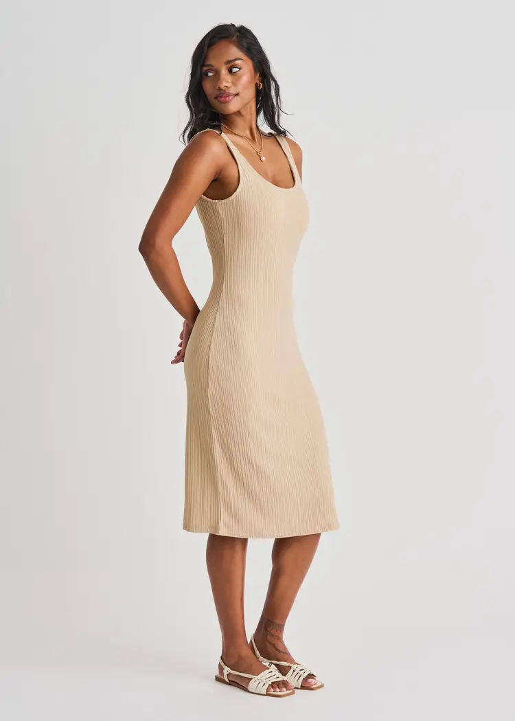 Everyday Sunday OPEN BACK COVER-UP DRESS WHEAT FIELD