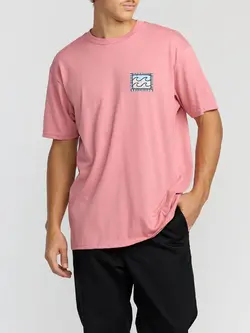 Billabong HOMMES CRAYON WAVE T-SHIRT DUSTY PINK