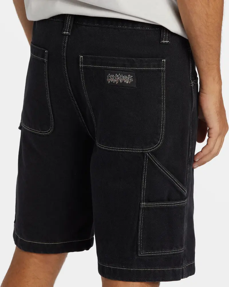 Billabong MEN'S BAD DOG WORKWEAR IMMORTAL DENIM SHORTS BLACK