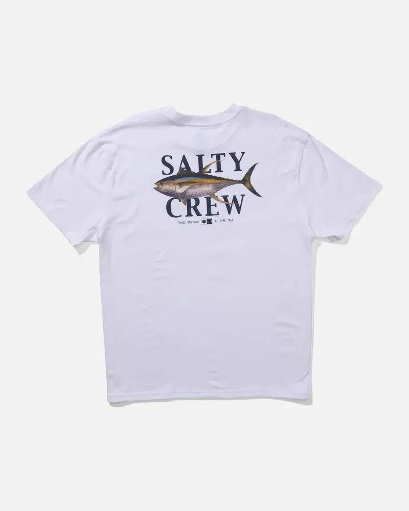 Salty crew HOMMES YELLOWFIN CLASSIC TEE WHITE