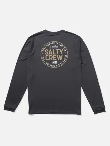 Salty crew HOMMES LEGENDARY SUNSHIRT LONG SLEEVE SUNSHIRT CHARCOAL