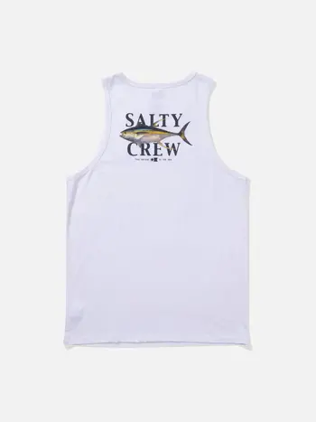 Salty crew HOMMES YELLOWFIN TANK WHITE