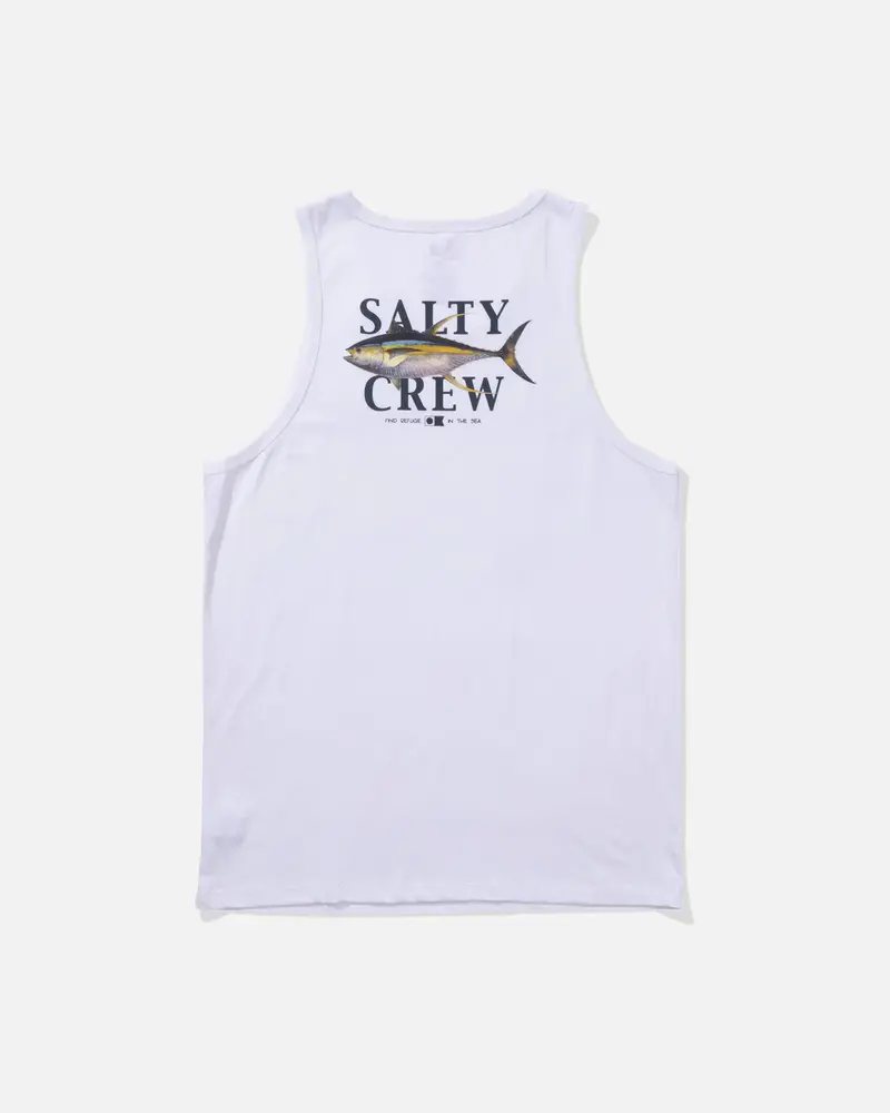 Salty crew HOMMES YELLOWFIN TANK WHITE
