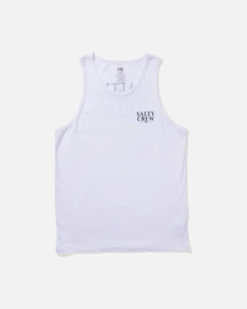 Salty crew HOMMES YELLOWFIN TANK WHITE