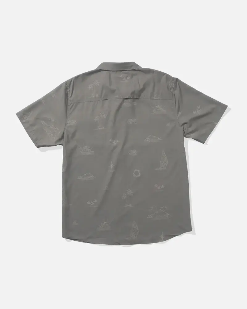 Salty crew HOMMES HELMSMAN UV BUTTON UP WOVEN OLIVE