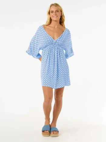 RIP CURL WOMEN'S SAN CARLOS COVER UP DRESS BLUE