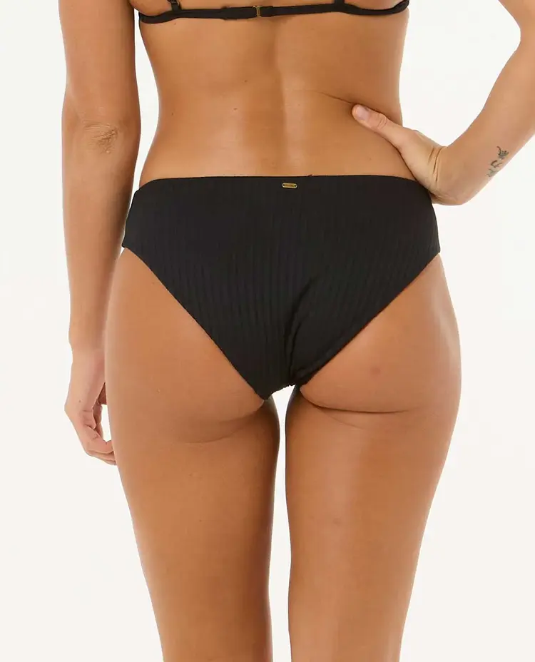 RIP CURL PREMIUM SURF FULL COVERAGE BIKINI BOTTOM BLACK