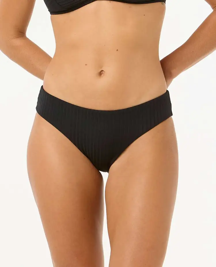 RIP CURL PREMIUM SURF FULL COVERAGE BIKINI BOTTOM BLACK