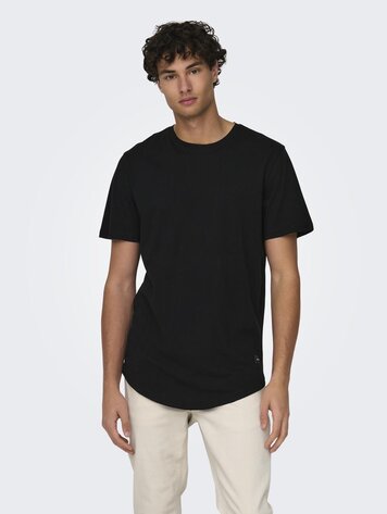 Only & Sons MATT LONGY T-SHIRT BLACK