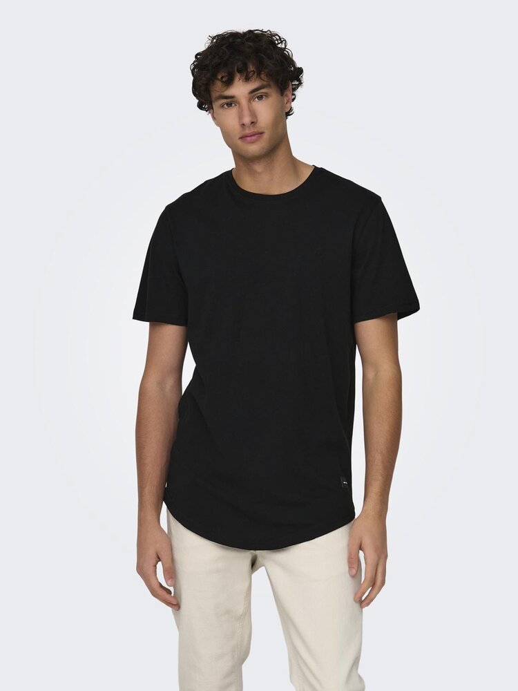 Only & Sons MATT LONGY T-SHIRT BLACK