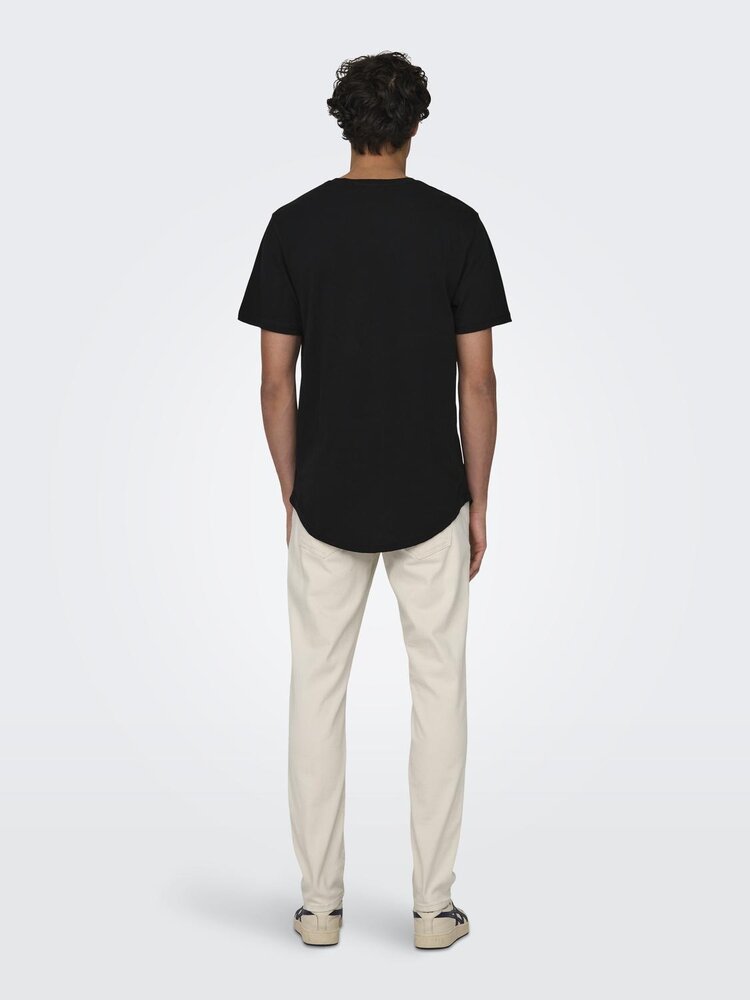 Only & Sons MATT LONGY T-SHIRT BLACK