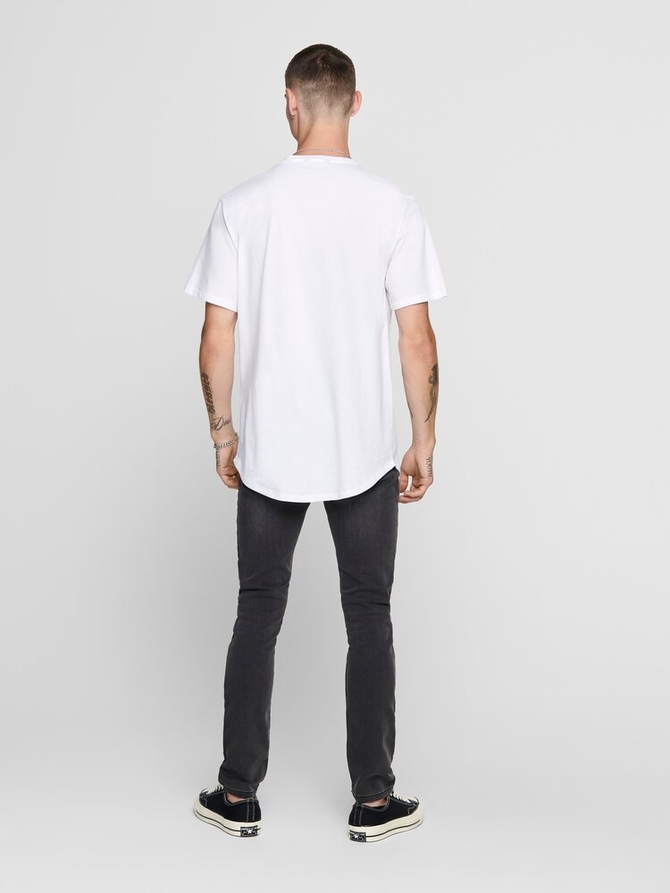 Only & Sons MATT LONGY T-SHIRT WHITE