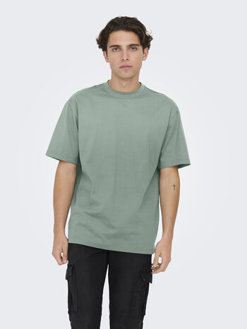 Only & Sons FRED T-SHIRT ICEBERG GREEN