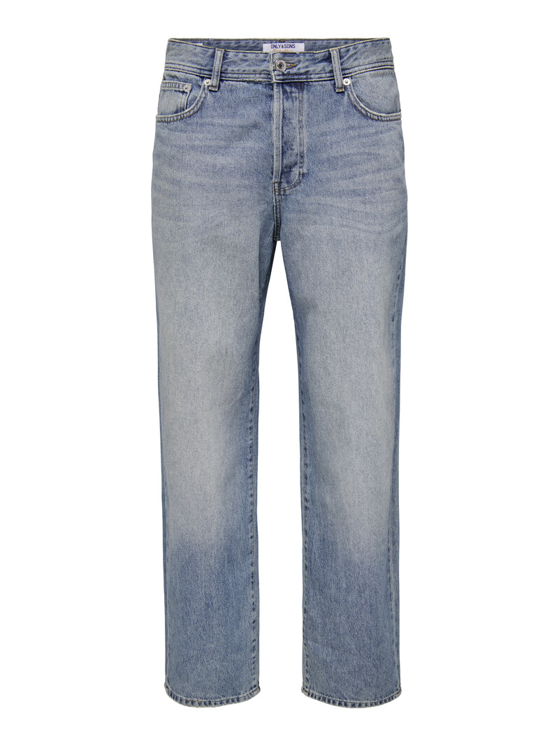 Only & Sons FADE LOOSE DENIM 32 MEDIUM BLUE
