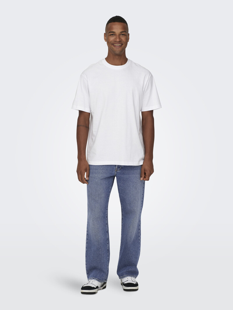 Only & Sons FADE LOOSE DENIM 32 MEDIUM BLUE