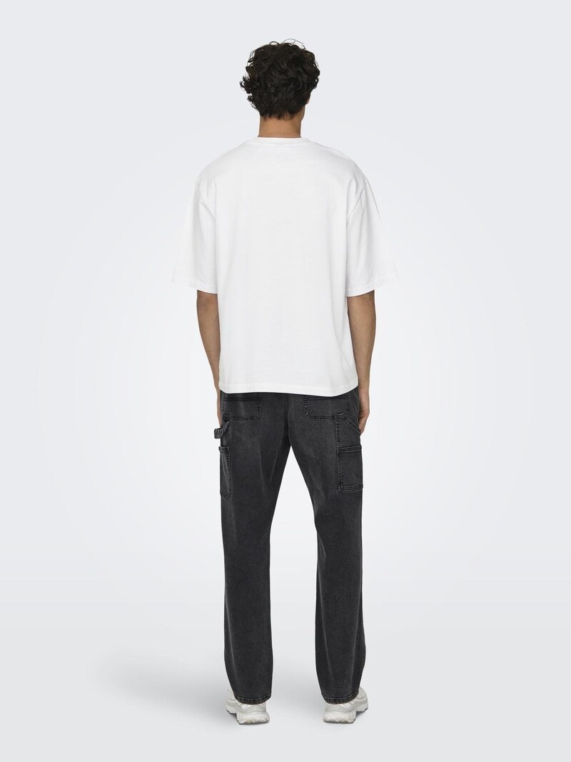 Only & Sons MILLENIUM T-SHIRT BRIGHT WHITE