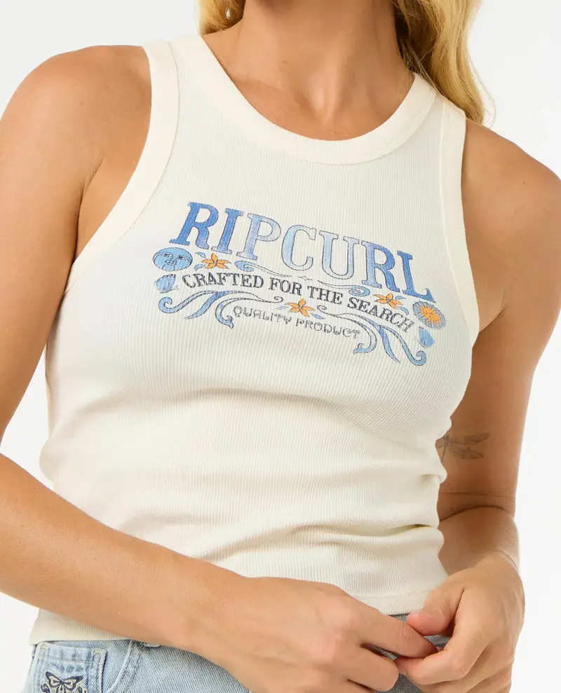 RIP CURL LUNA RIBBED TANK BONE