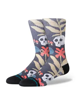 Stance TROPISKULL CREW SOCKS BLACK