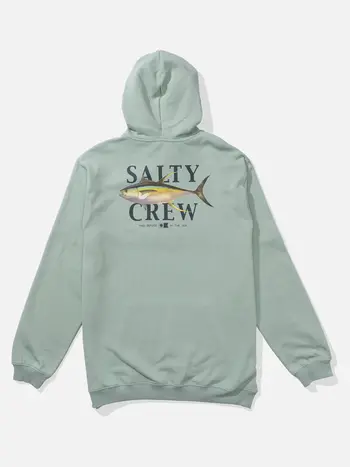Salty crew HOMMES YELLOWFIN FLEECE HOODIE MACKEREL