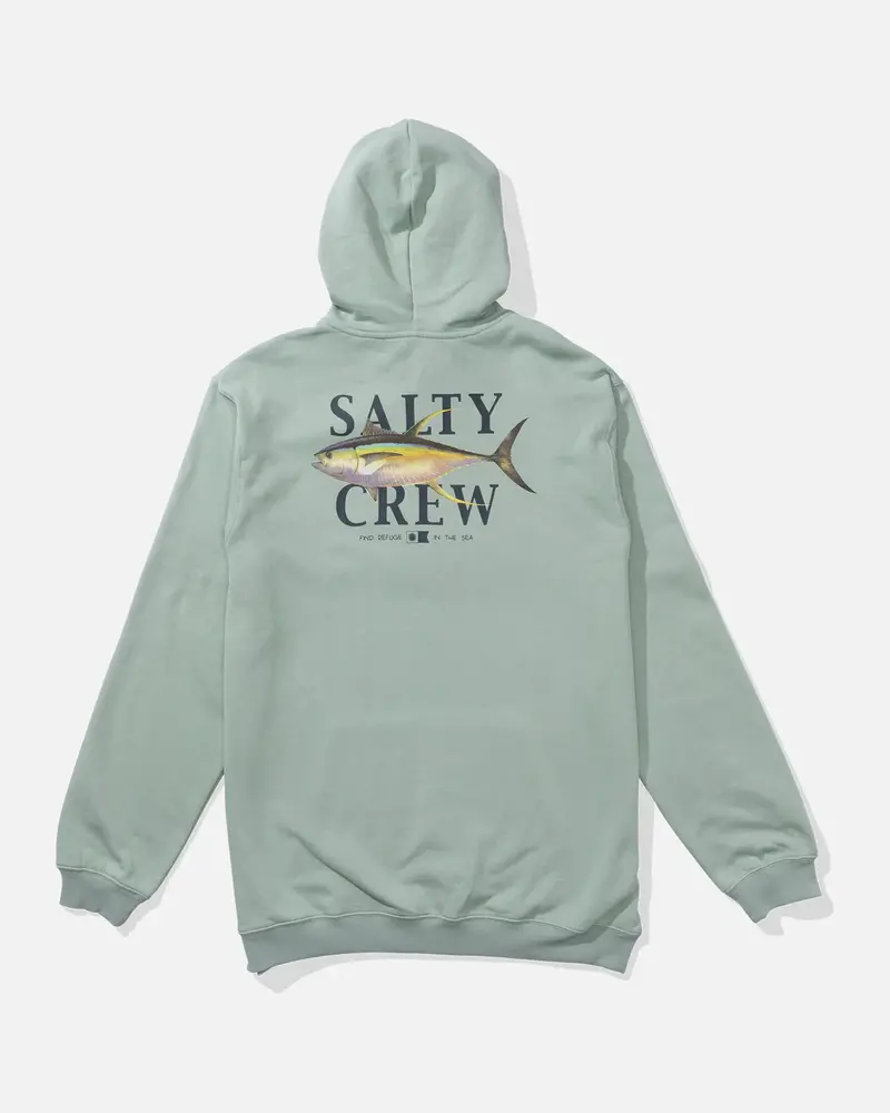Salty crew HOMMES YELLOWFIN FLEECE HOODIE MACKEREL