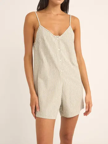 Rhythm VALLEY STRIPE ADJUSTABLE ROMPER IVY