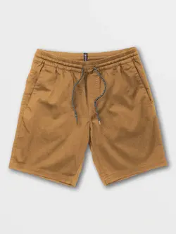 Volcom MEN'S FRICKIN ELASTIC WAIST 19 SHORTS DARK KHAKI