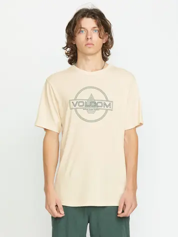 Volcom HOMMES LINE SERVICE SHORT SLEEVE TEE OFF WHITE HEATHER