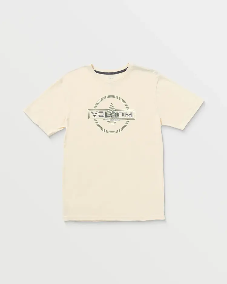 Volcom MEN'S LINE SERVICE SHORT SLEEVE TEE OFF WHITE HEATHER