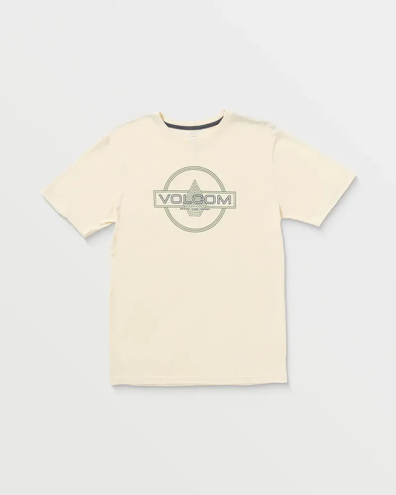 Volcom MEN'S LINE SERVICE SHORT SLEEVE TEE OFF WHITE HEATHER