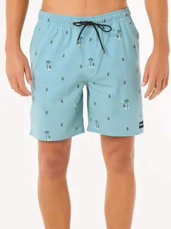 RIP CURL MEN'S HULA BREACH VOLLEY BLUE LAGOON