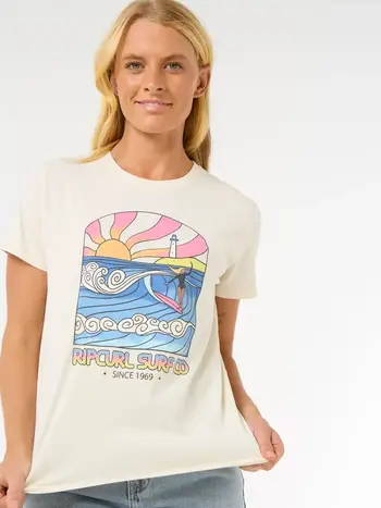 RIP CURL WOMEN'S STRINGERS STANDARD TEE BONE
