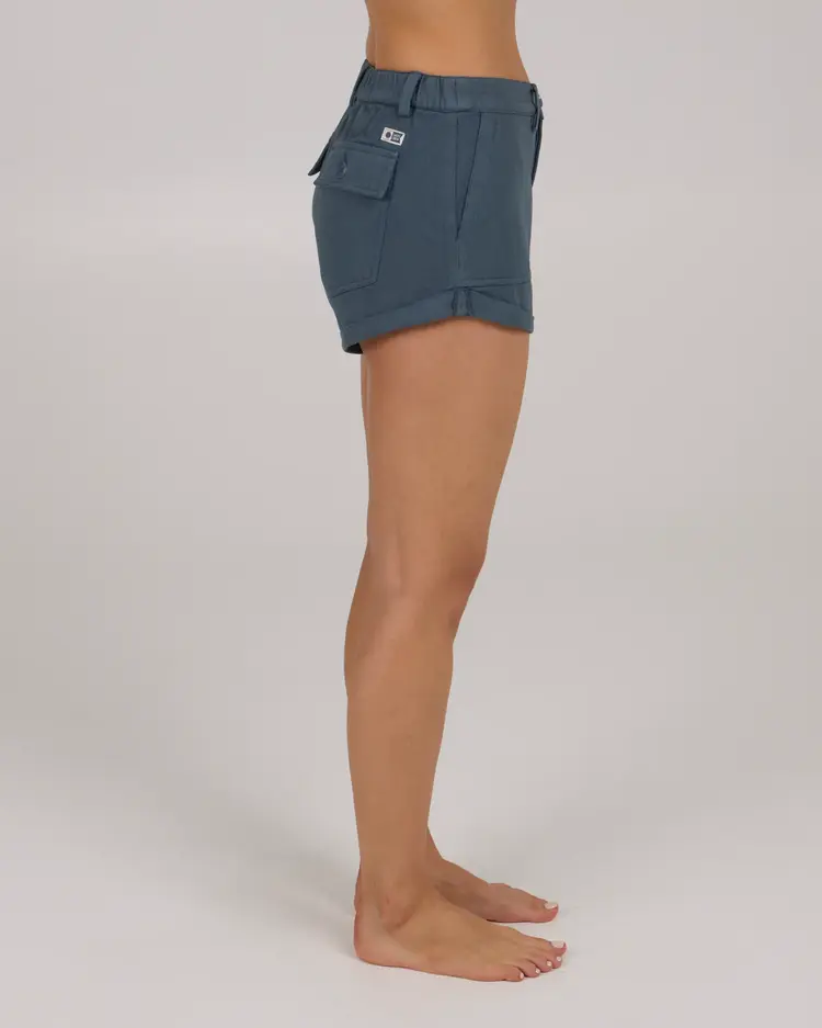 Salty crew WOMEN'S TRAIL SHORT FIN BLUE