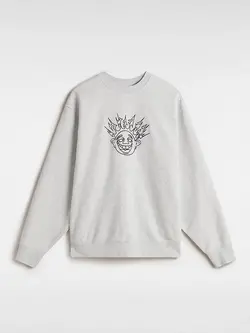 Vans MEN'S SKATE SMILE SPIKE CREW ASHE HEATHER