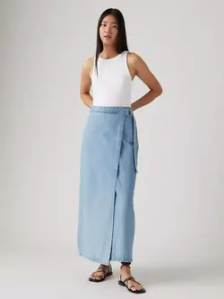 Levis FEMMES COLUMN WRAP SKIRT WRAPPED IN BLUE