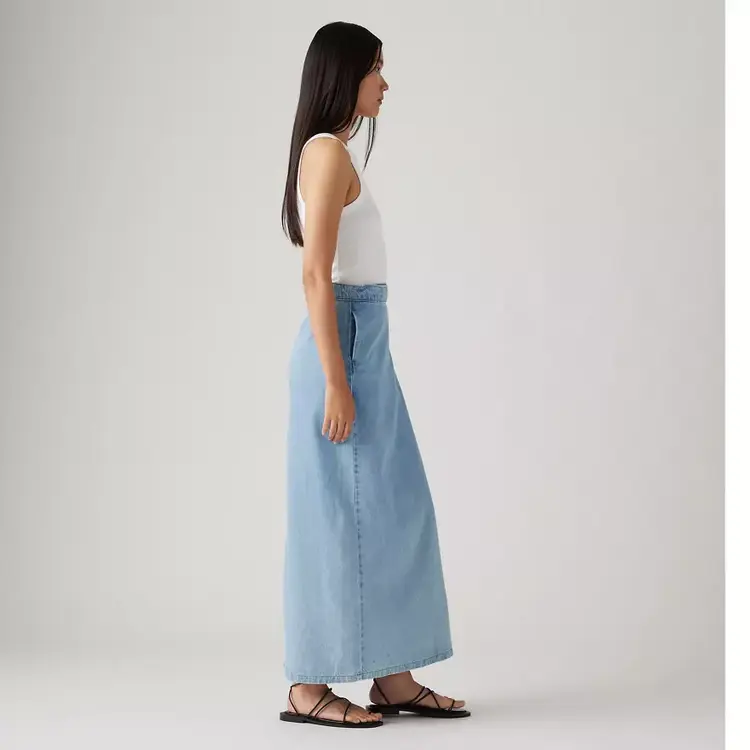 Levis FEMMES COLUMN WRAP SKIRT WRAPPED IN BLUE