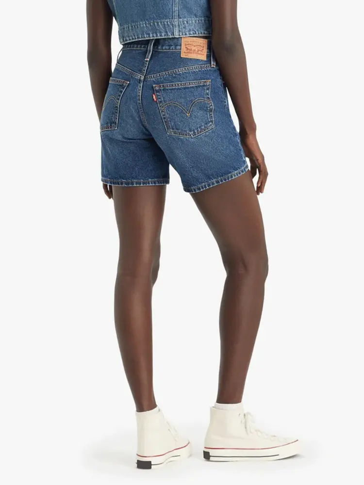 Levis WOMEN'S MID THIGH DENIM SHORTS PLEASED TO MEET YOU