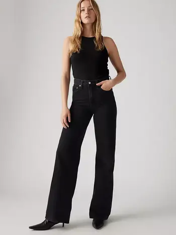 Levis WOMEN'S RIBCAGE WIDE LEG JEANS 32 ROSIE POSIE