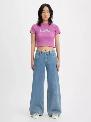 Levis WOMEN'S 94 BAGGY WIDE LEG JEANS 31 TAKE CHANCES