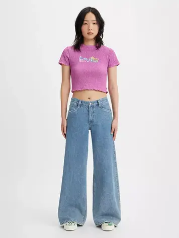 Levis FEMMES 94 BAGGY WIDE LEG JEANS 31 TAKE CHANCES