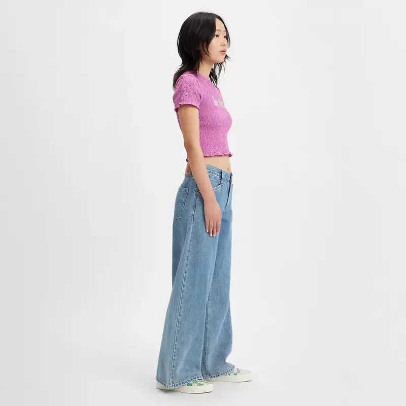 Levis FEMMES 94 BAGGY WIDE LEG JEANS 31 TAKE CHANCES