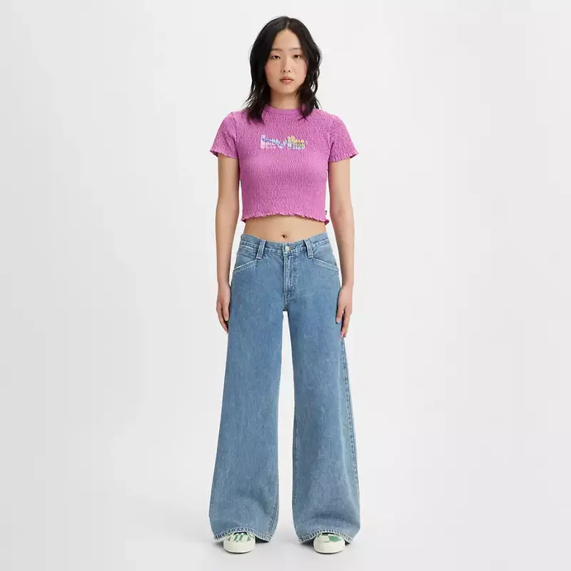 Levis FEMMES 94 BAGGY WIDE LEG JEANS 31 TAKE CHANCES