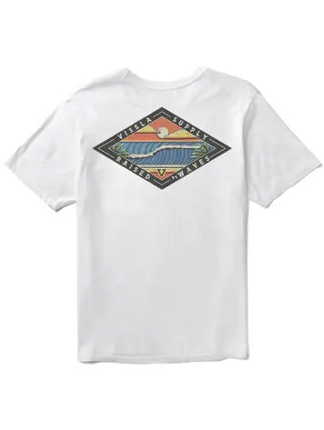 Vissla HOMMES WAVE CHASERS PREMIUM ORGANIC POCKET TEE WHITE