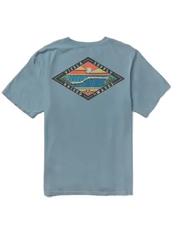 Vissla MEN'S WAVE CHASERS PREMIUM ORGANIC POCKET TEE CHAMBRAY